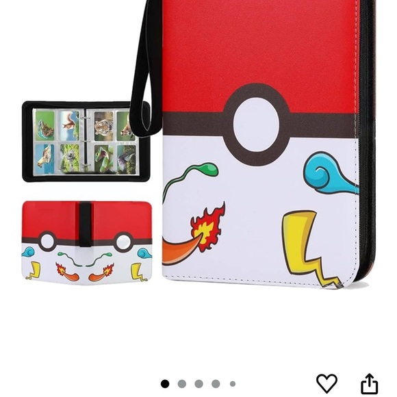 Card Binder with Sleeves 4 Pockets Card Binder Holder Compatible - Picture 6 of 6